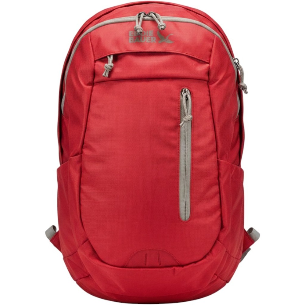 Eddie Bauer Montlake 27L Backpack Ruby Red Ripstop Hiking Travel‎ EBB1041 NEW